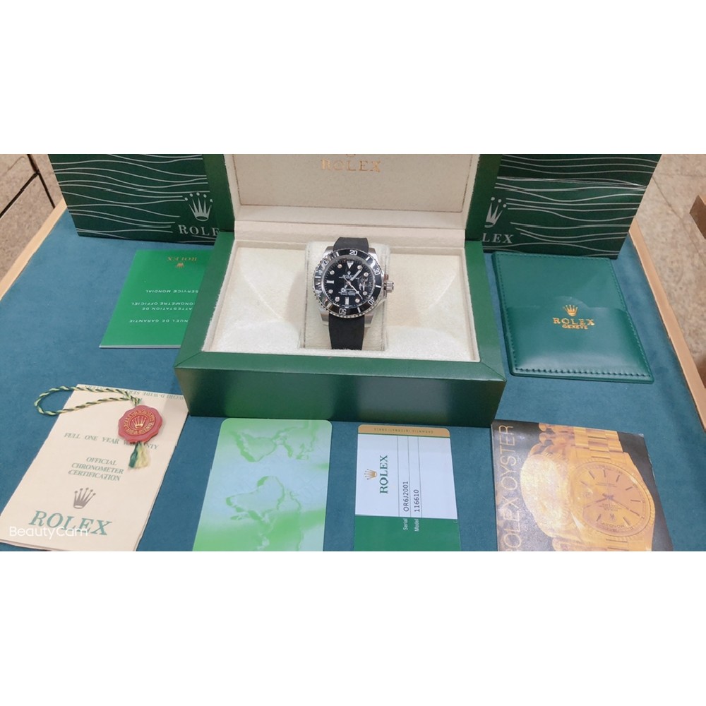ROLEX A SUBMARINER DATA Rubber strap 40MM RO0123