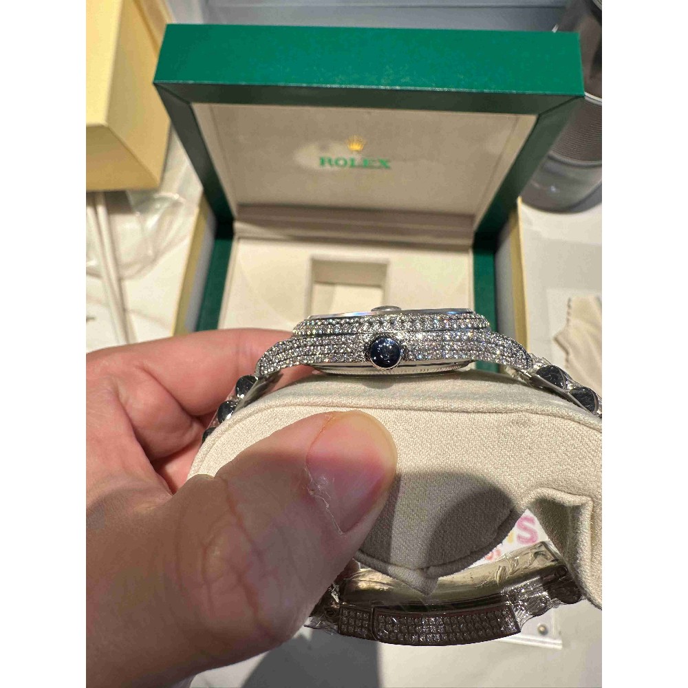 Rolex Date Just 41 (Moissanite) Watch